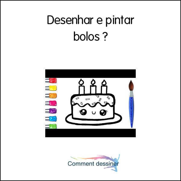 Desenhar e pintar bolos